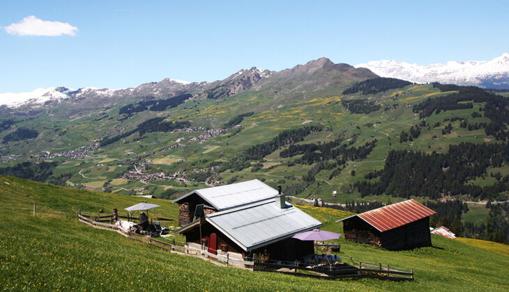 Bauernhaus mit Stall und Garten in Feldis